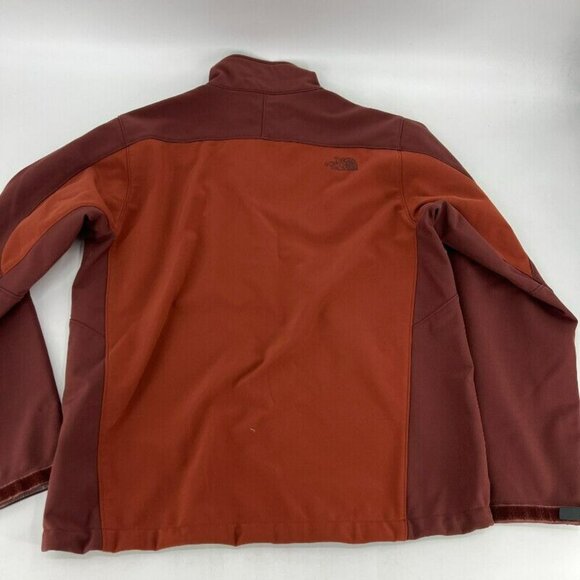The North Face Apex Rust Red Soft Shell Fleece Lined Full Zip Men's Size Large - Picture 7 of 9